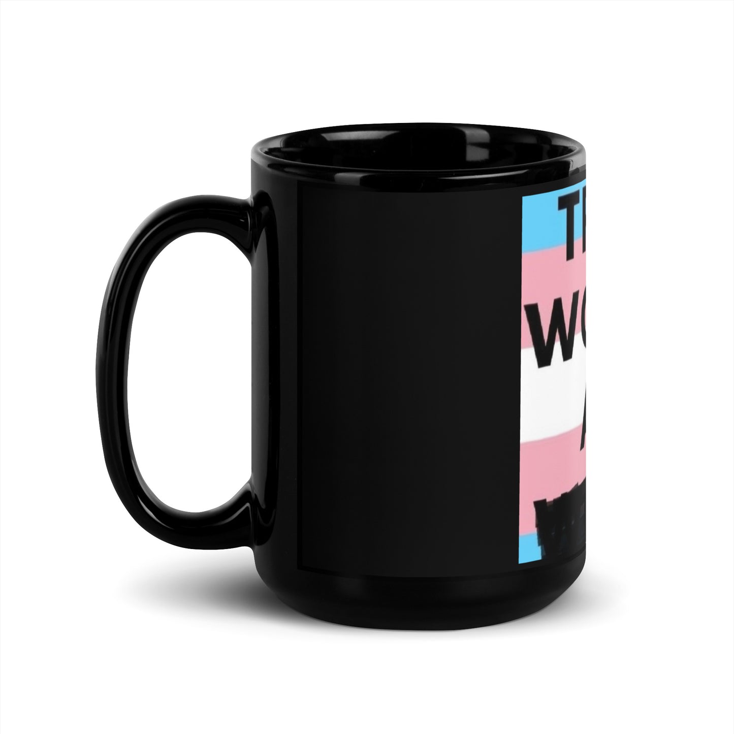 Trans Women are Men Black Glossy Mug