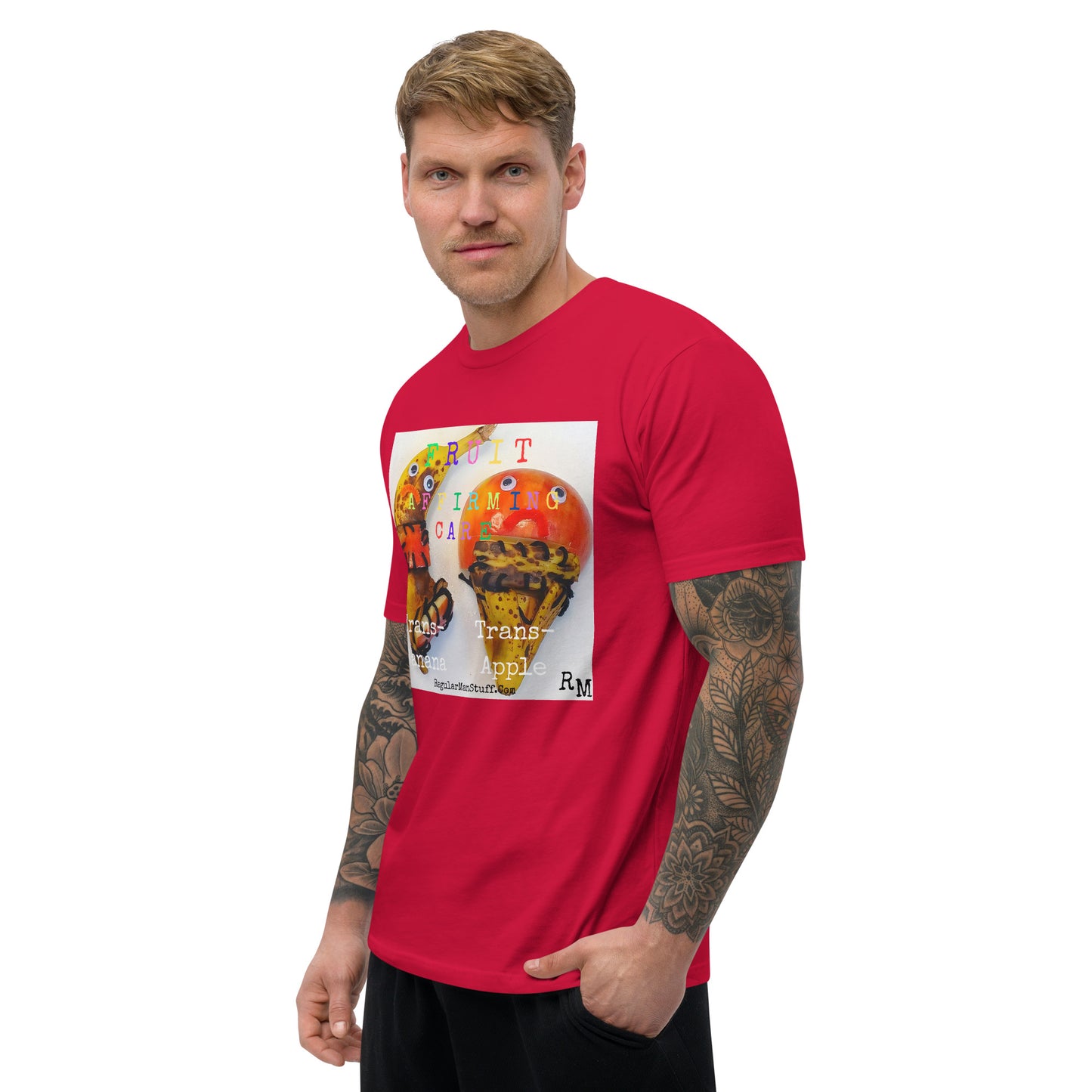 Fruit Affirming Care Men's Fitted S/S T-Shirt