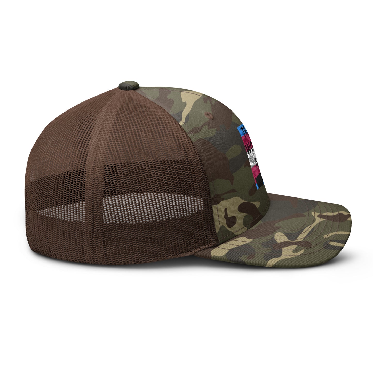 Trans Women are Men Camouflage trucker hat