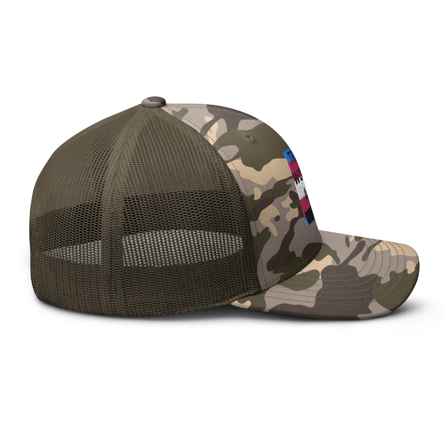 Trans Women are Men Camouflage trucker hat