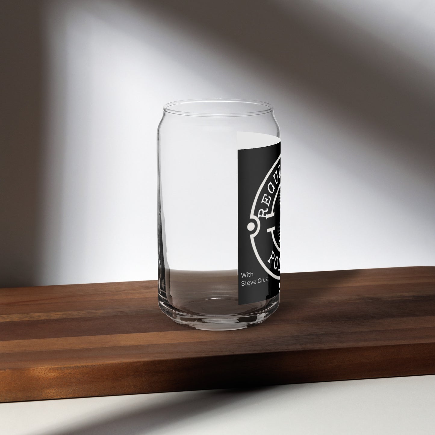 Podcast Can-shaped glass