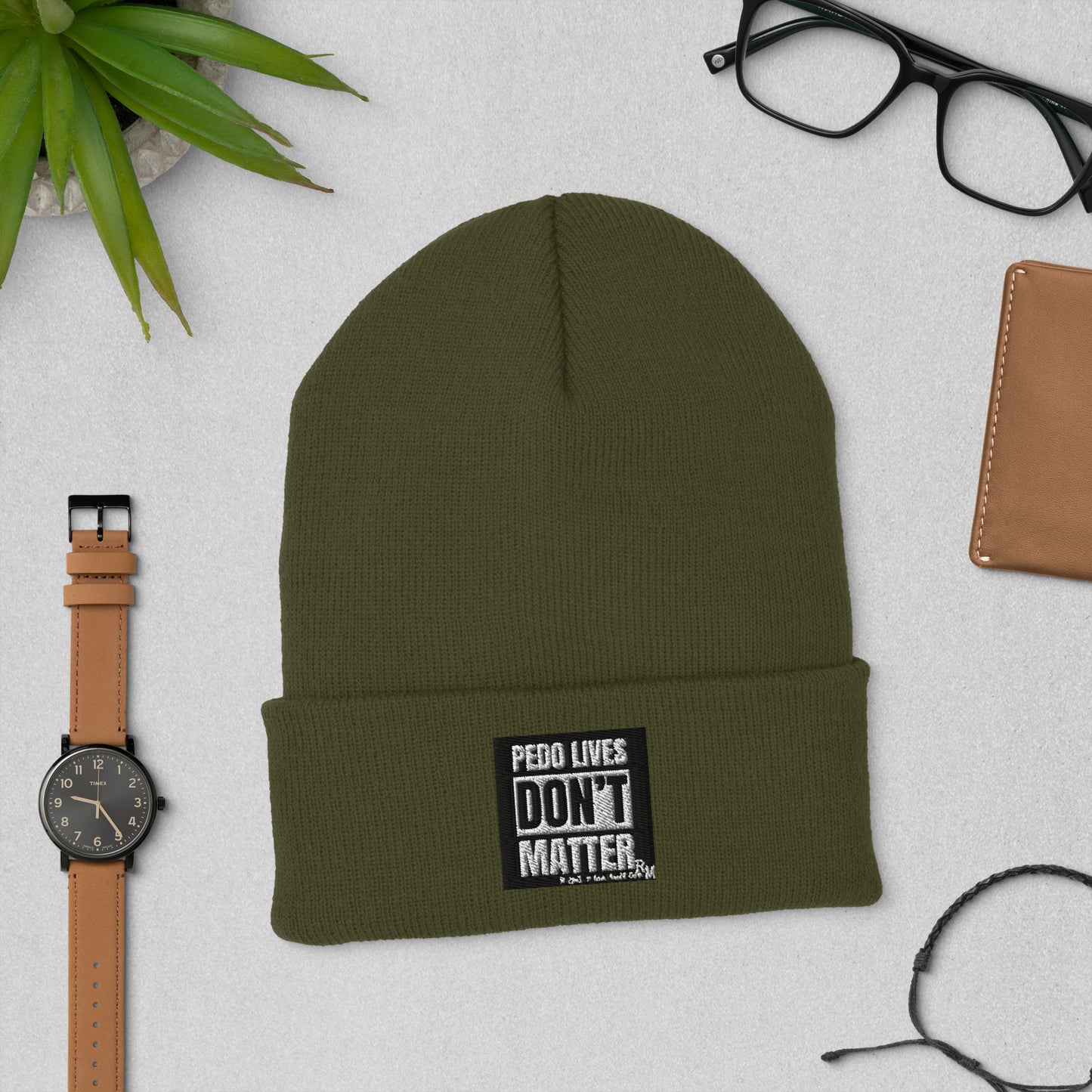 Pedo Lives Don't Matter Cuffed Beanie