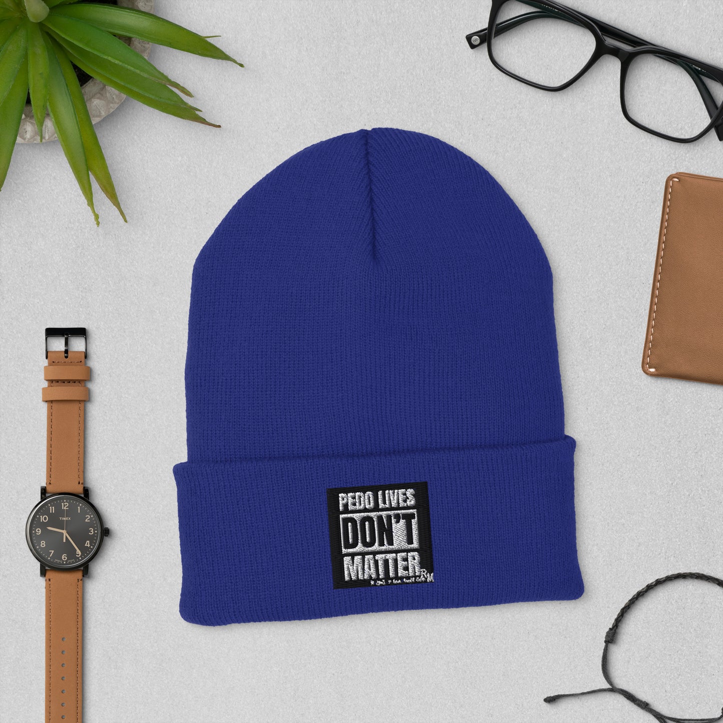 Pedo Lives Don't Matter Cuffed Beanie