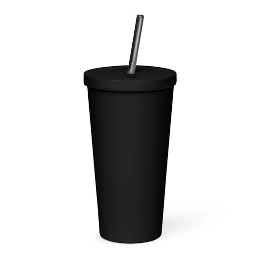 Trans Women are Men Insulated tumbler with a straw