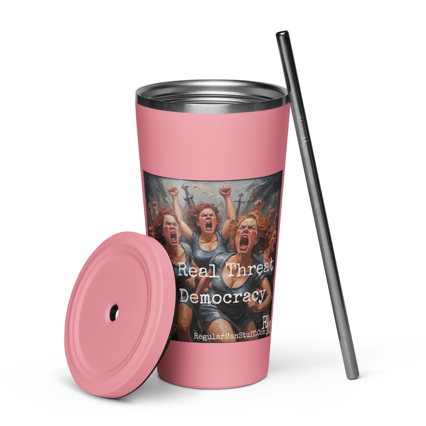 Liberal Women Insulated tumbler with a straw