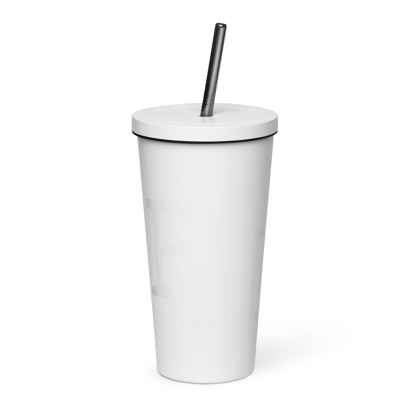 RM Insulated tumbler with a straw