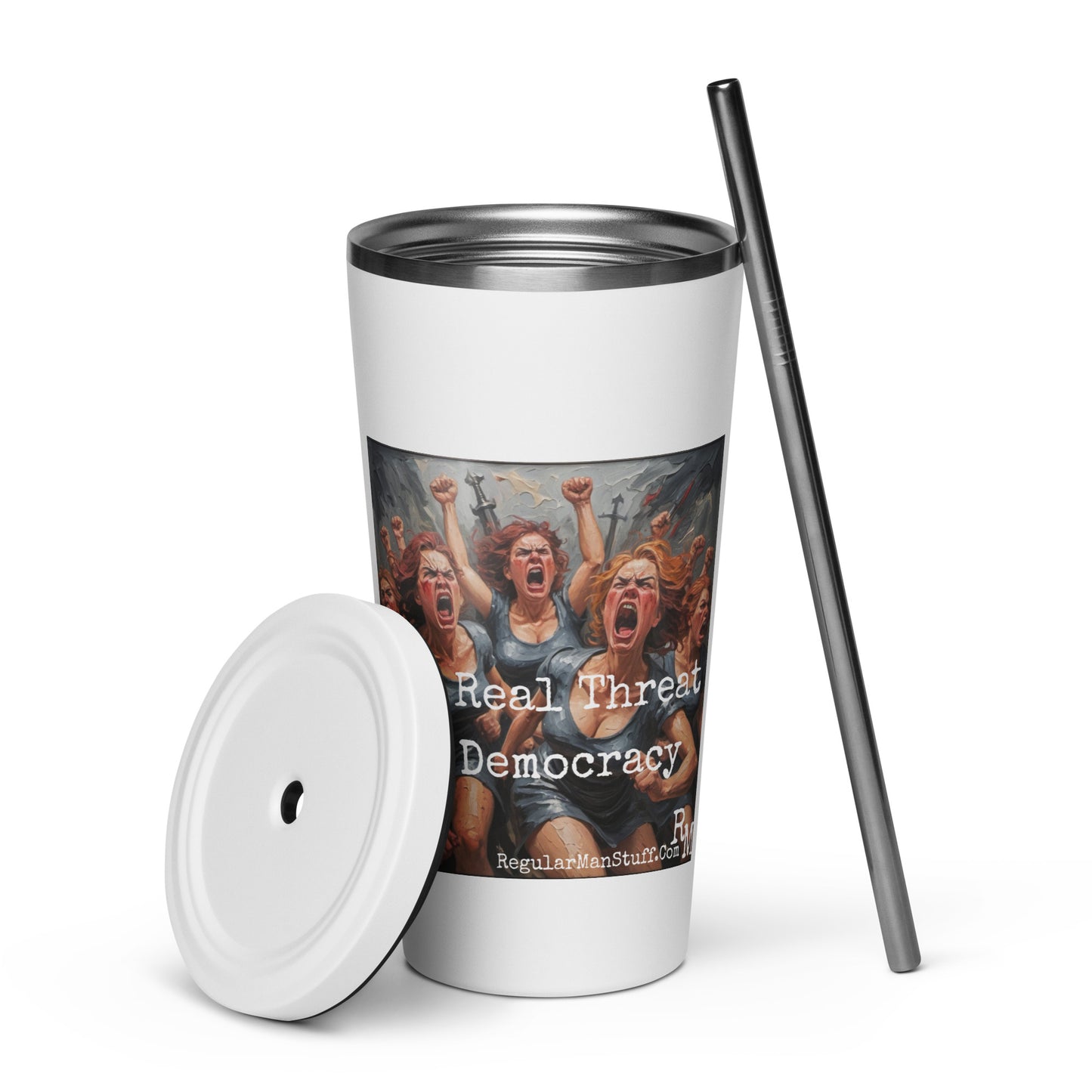 Liberal Women Insulated tumbler with a straw