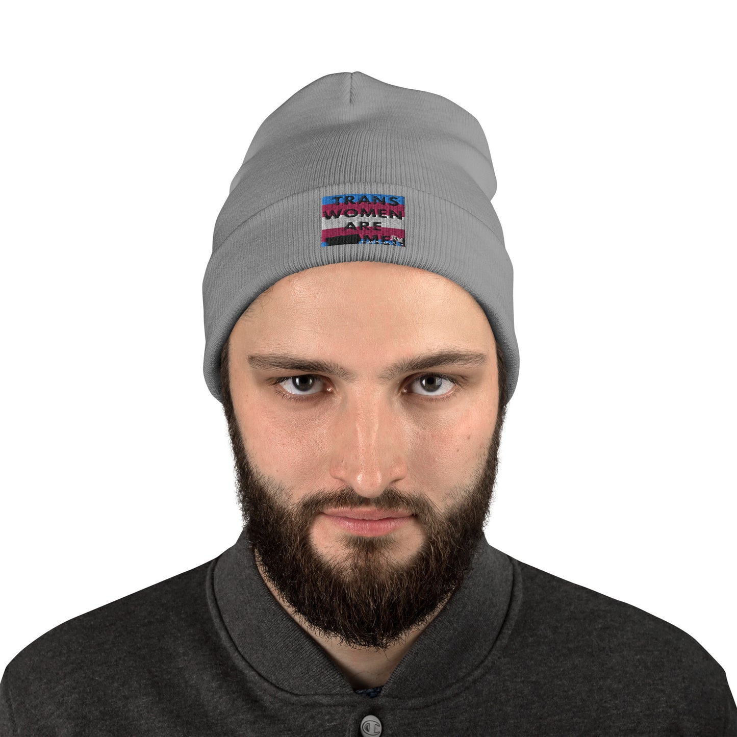 Trans Women are Men Embroidered Beanie