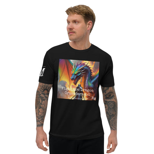 Fight the Dragon Men's Fitted S/S T-shirt