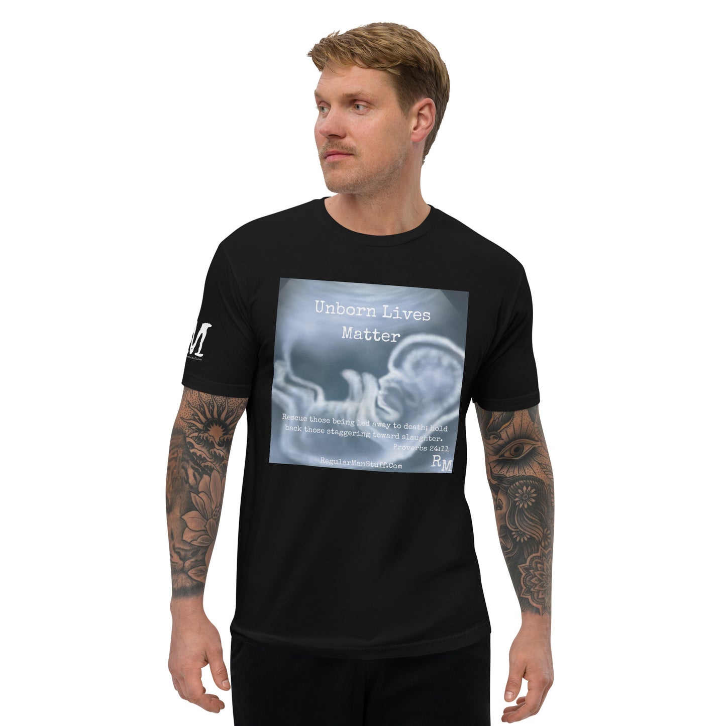 Unborn Lives Matter Men's Fitted S/S T-shirt