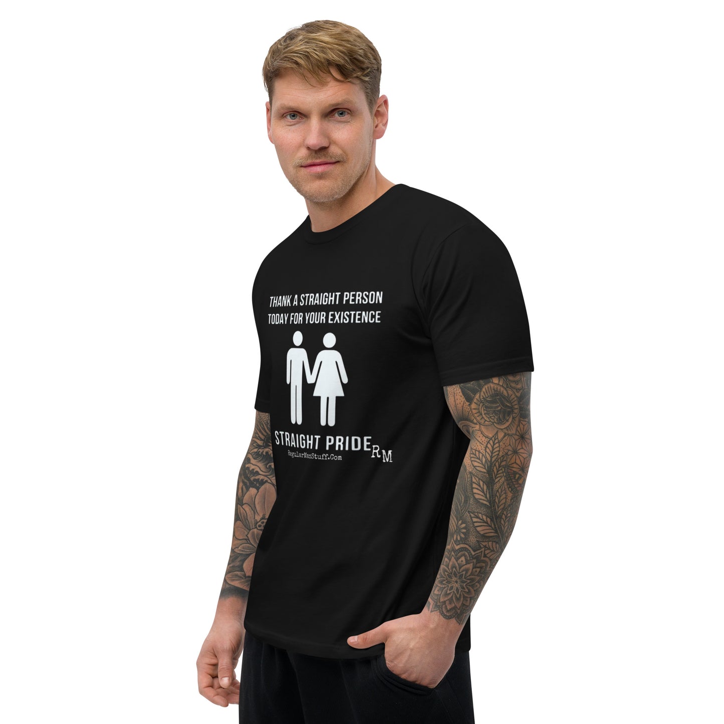 Straight Pride Fitted Men's S/S T-shirt