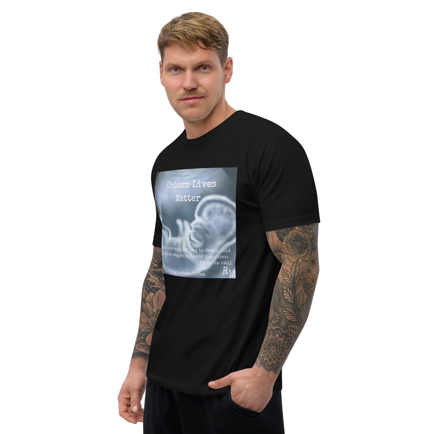 Unborn Lives Matter Men's Fitted S/S T-shirt