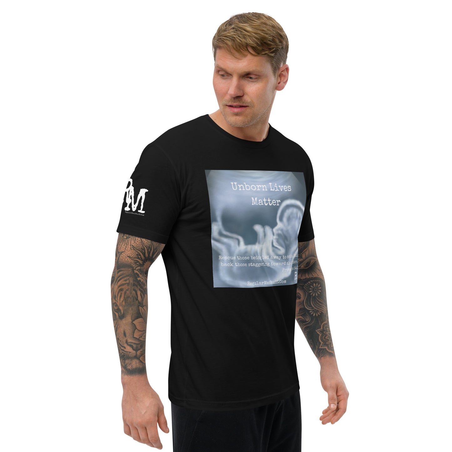 Unborn Lives Matter Men's Fitted S/S T-shirt