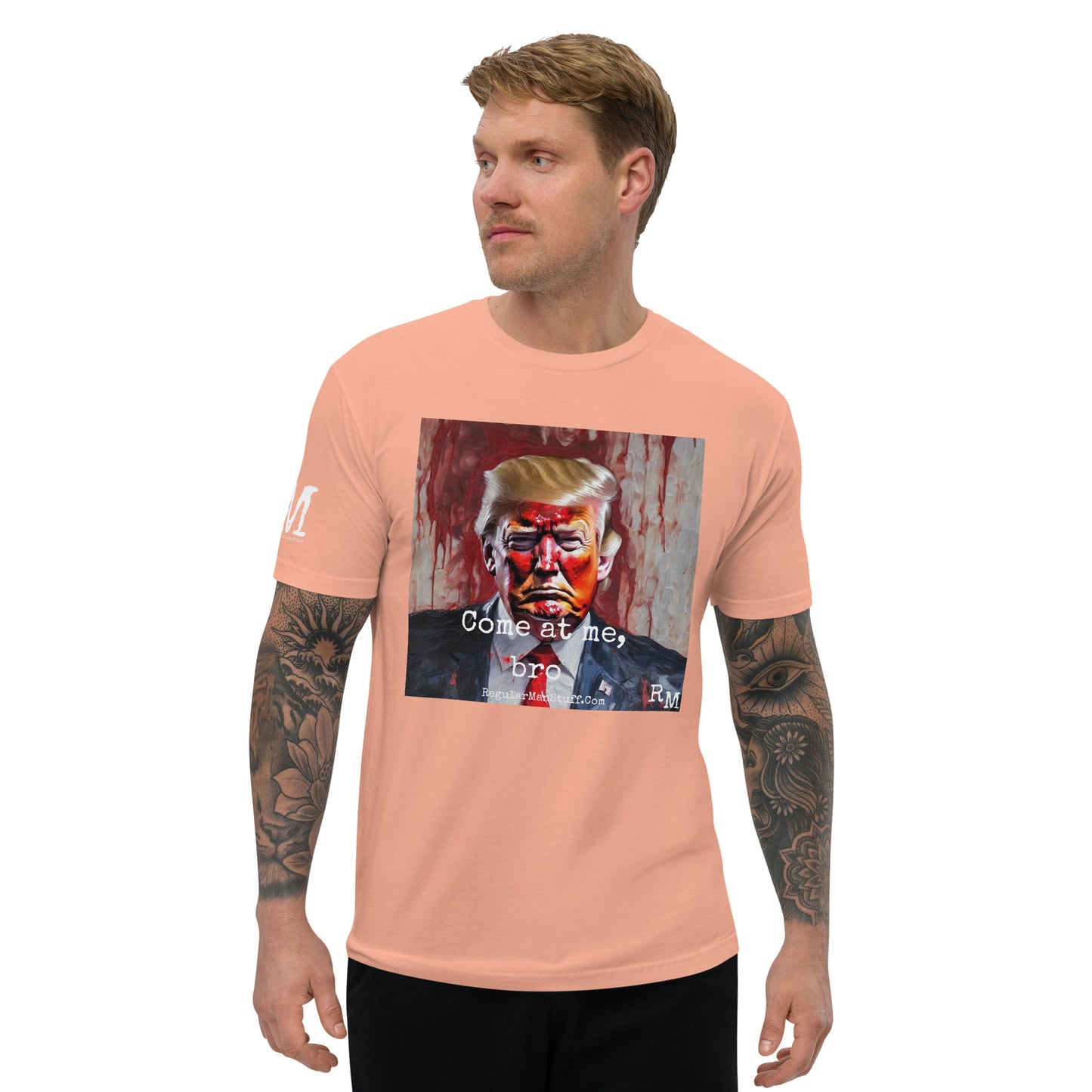 MAGA Come at Me, Bro Fitted SS T-shirt