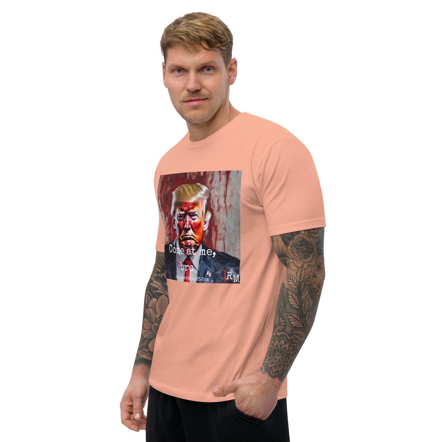 MAGA Come at Me, Bro Fitted SS T-shirt