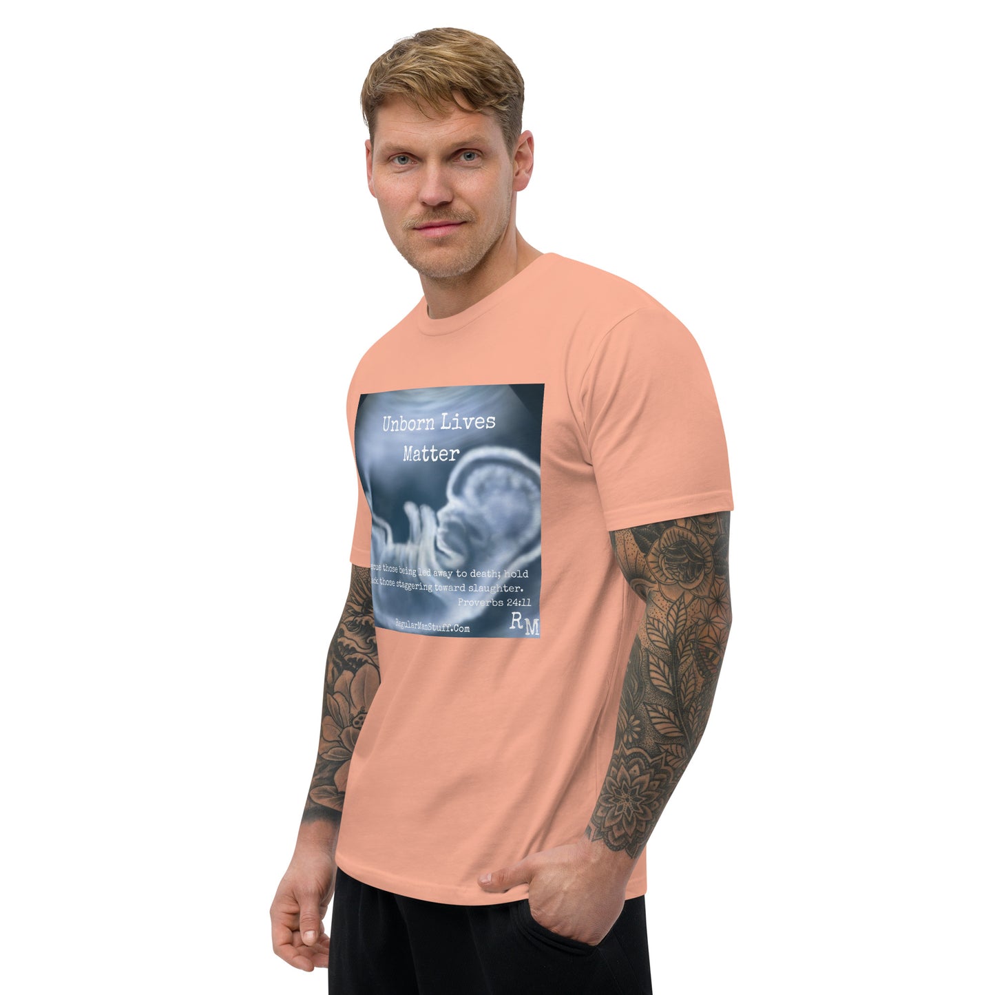 Unborn Lives Matter Men's Fitted S/S T-shirt