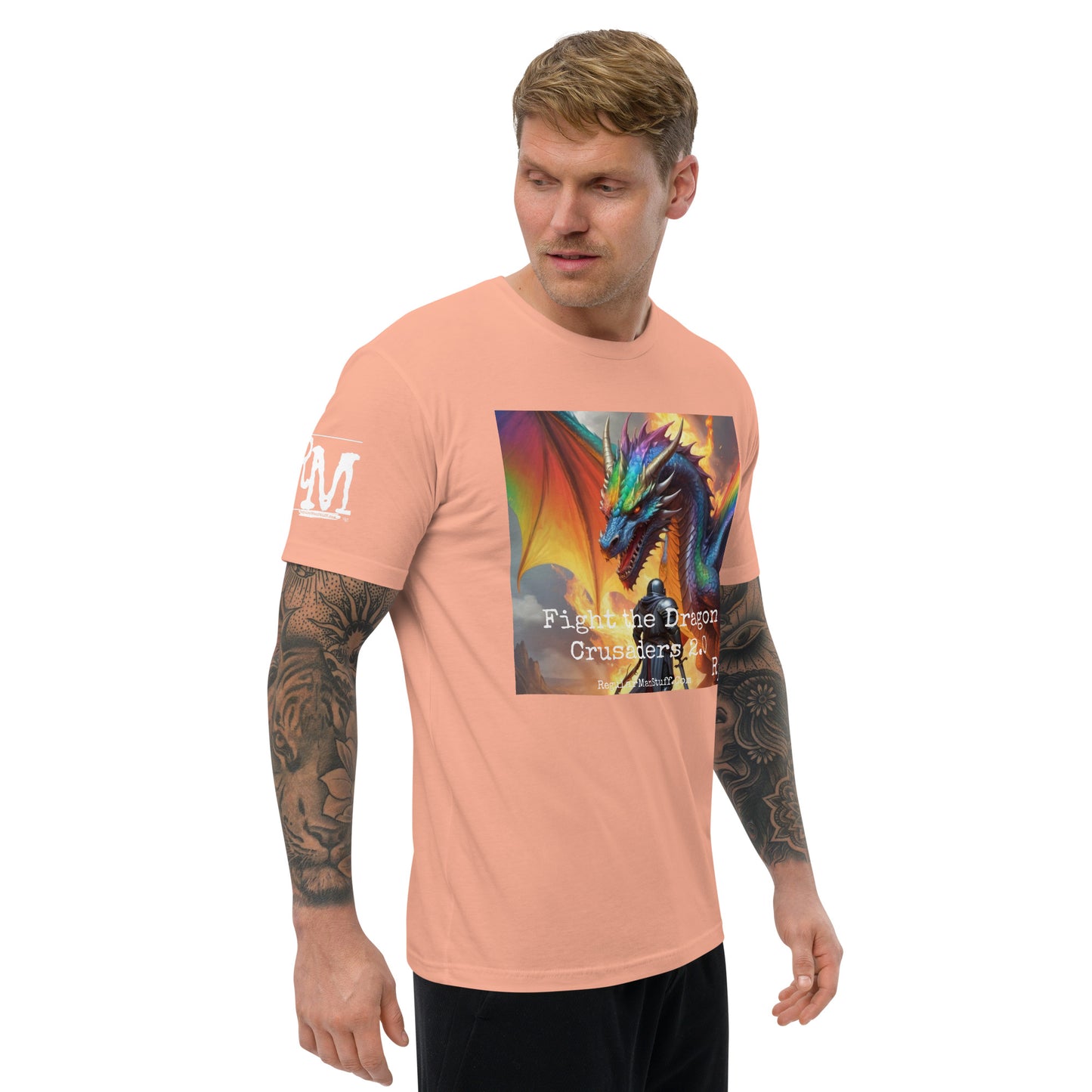 Fight the Dragon Men's Fitted S/S T-shirt