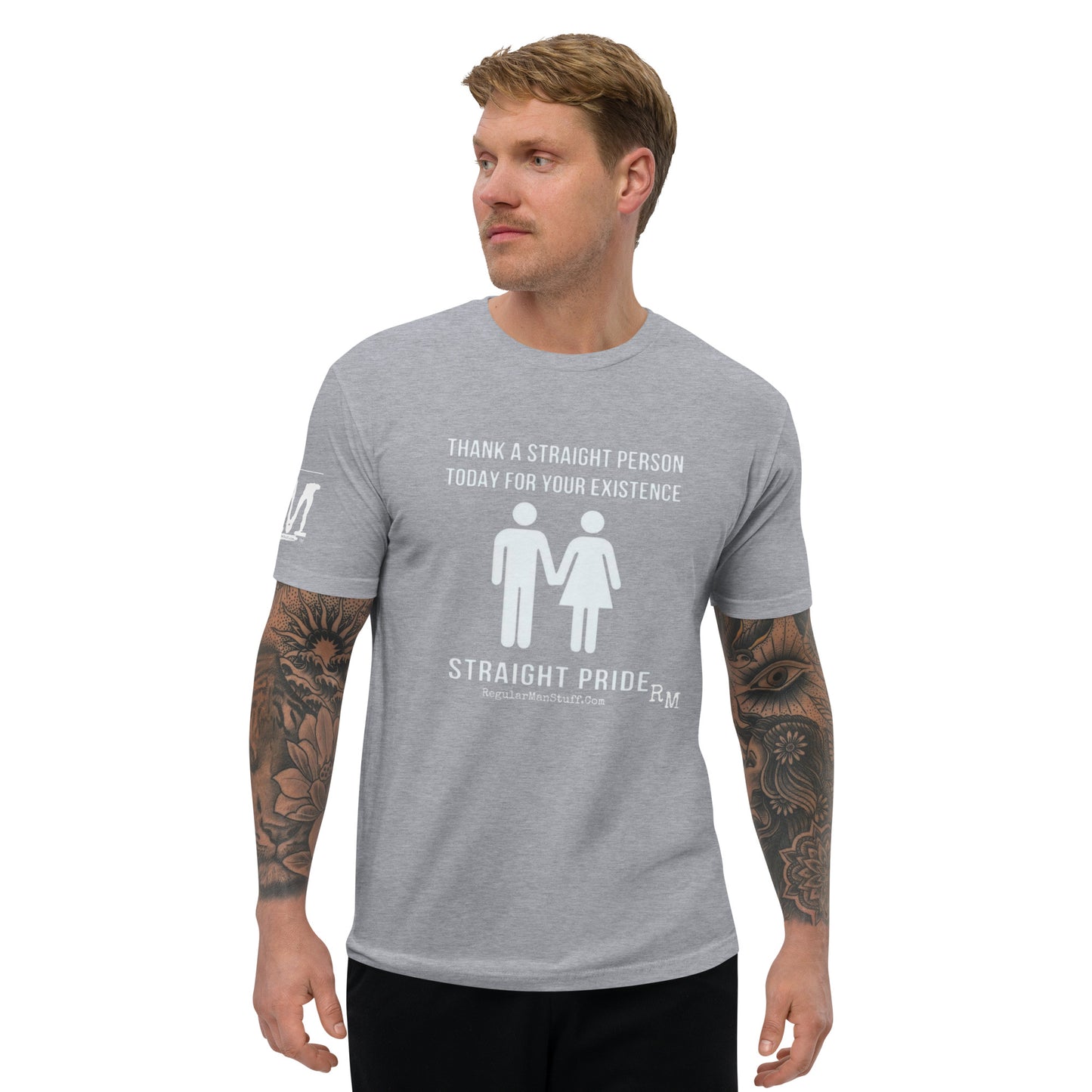 Straight Pride Fitted Men's S/S T-shirt