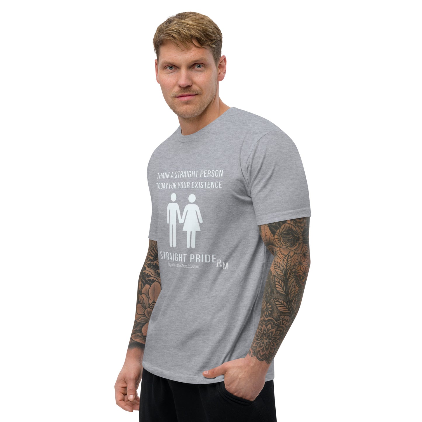 Straight Pride Fitted Men's S/S T-shirt