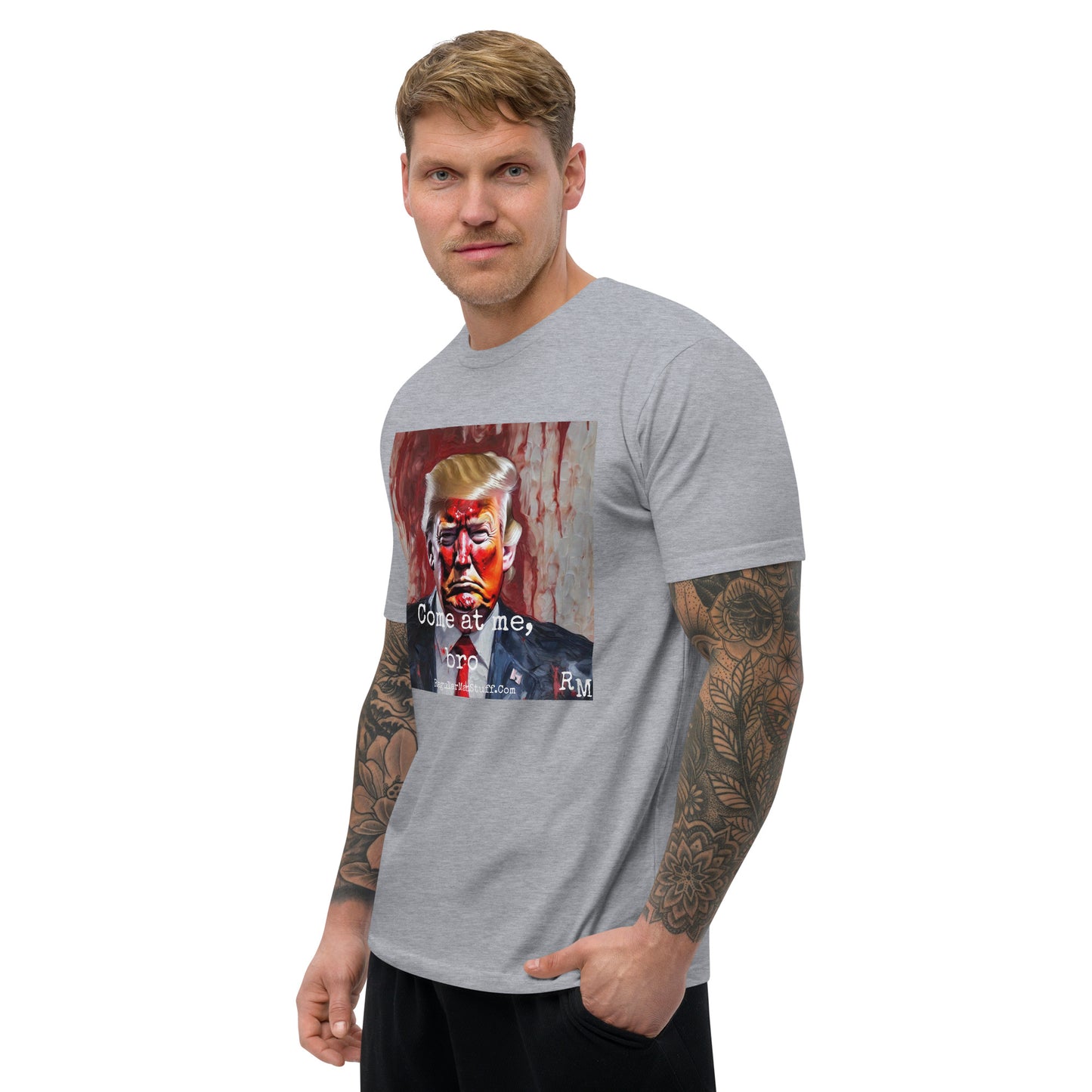 MAGA Come at Me, Bro Fitted SS T-shirt