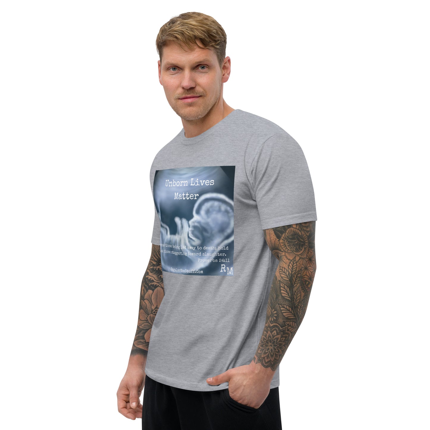 Unborn Lives Matter Men's Fitted S/S T-shirt