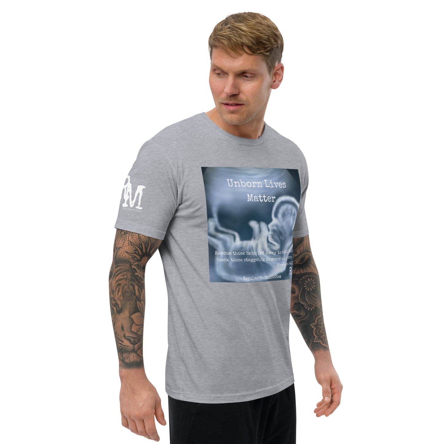 Unborn Lives Matter Men's Fitted S/S T-shirt