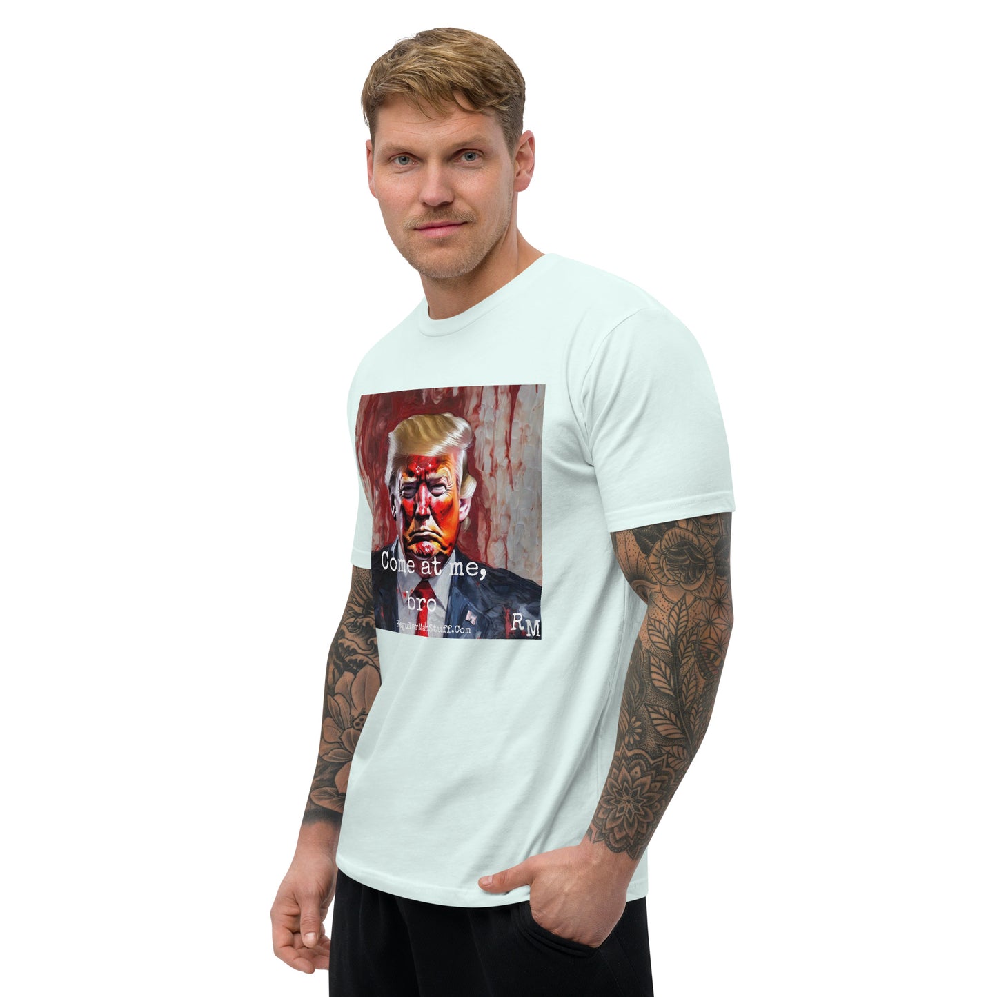 MAGA Come at Me, Bro Fitted SS T-shirt