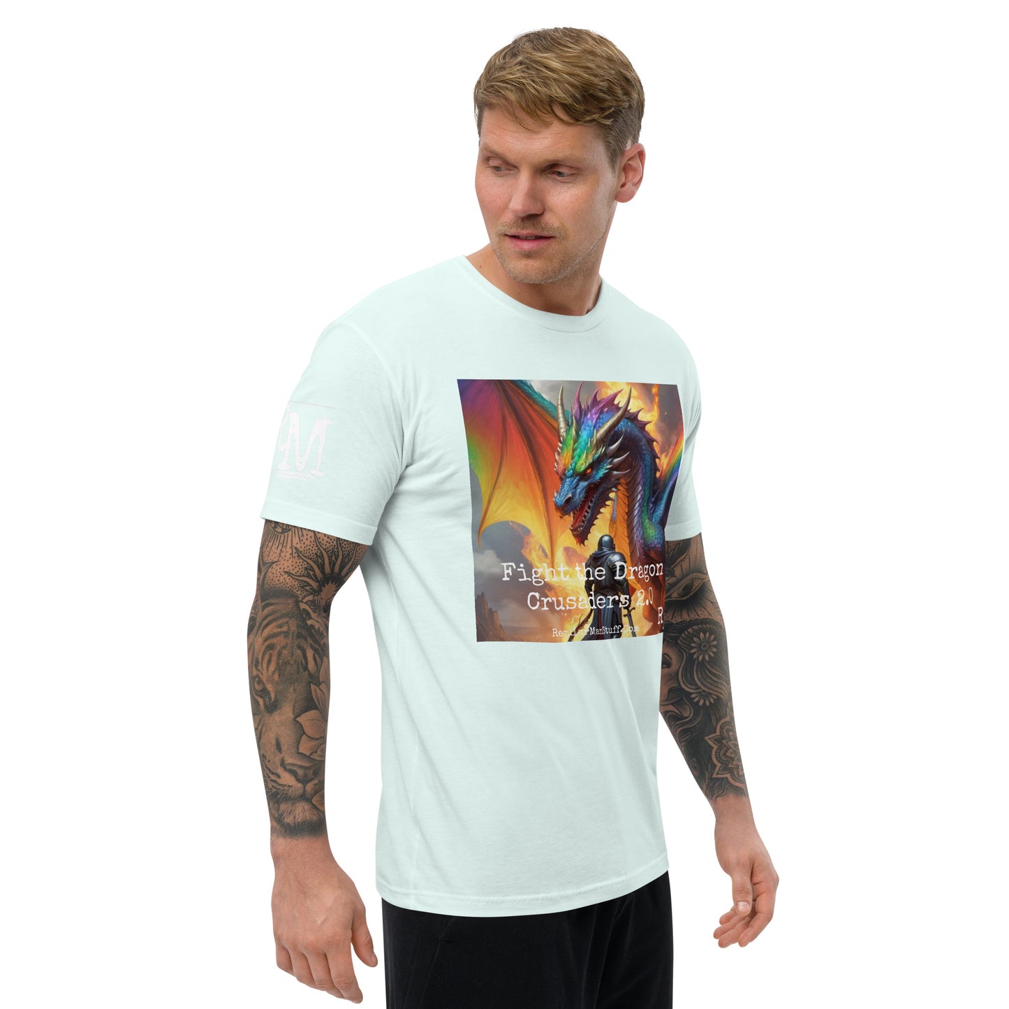 Fight the Dragon Men's Fitted S/S T-shirt