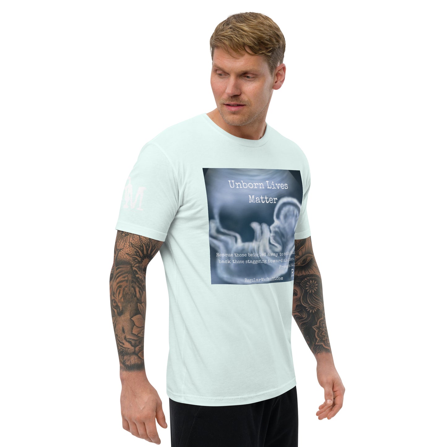 Unborn Lives Matter Men's Fitted S/S T-shirt