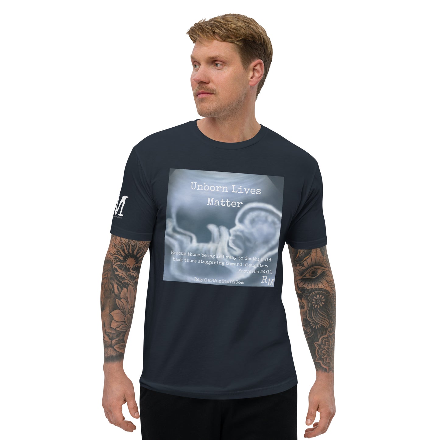 Unborn Lives Matter Men's Fitted S/S T-shirt