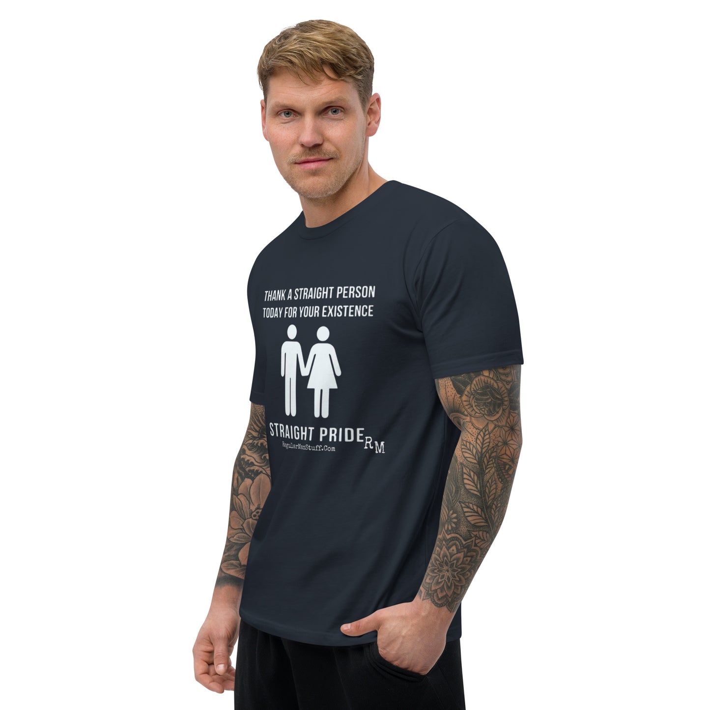 Straight Pride Fitted Men's S/S T-shirt