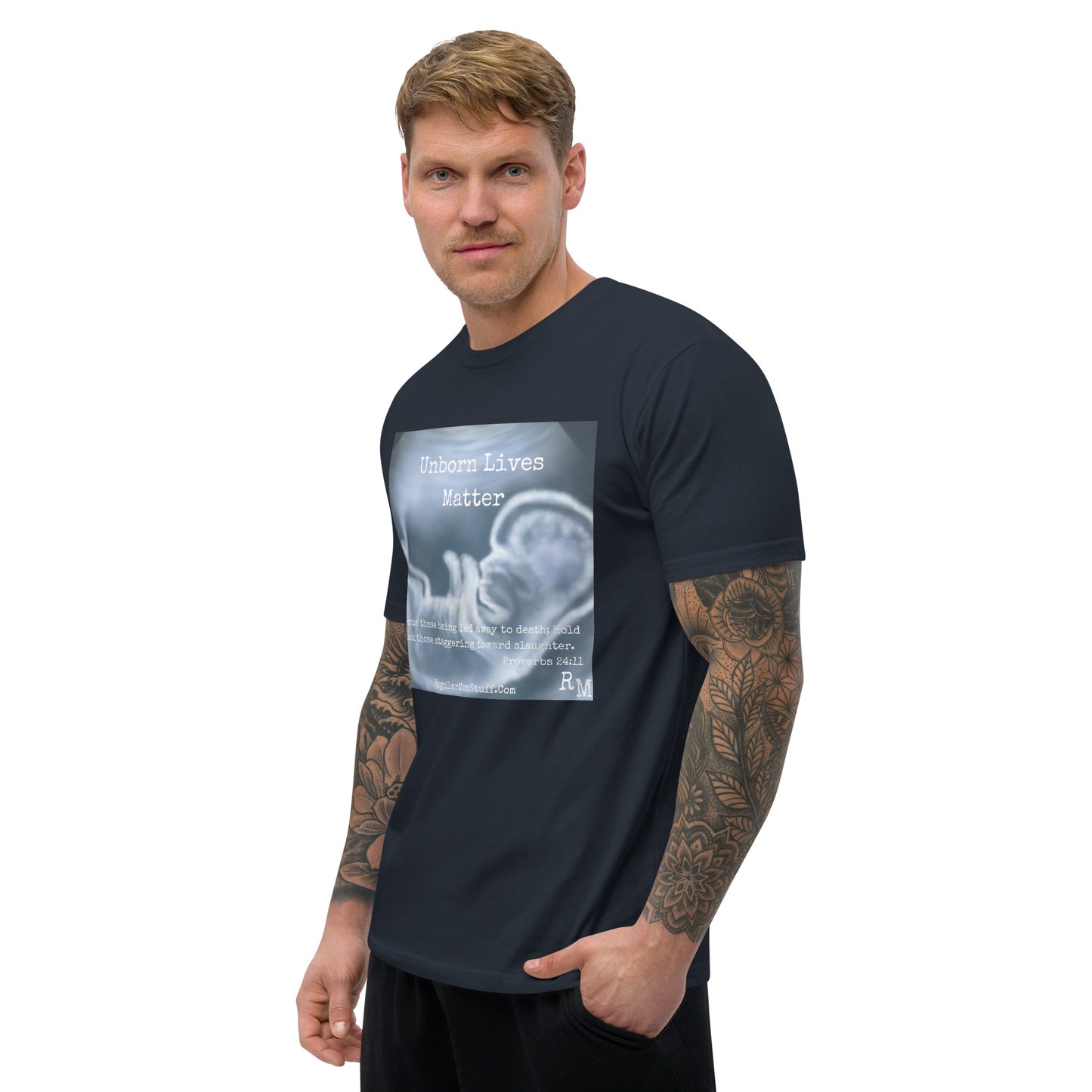 Unborn Lives Matter Men's Fitted S/S T-shirt