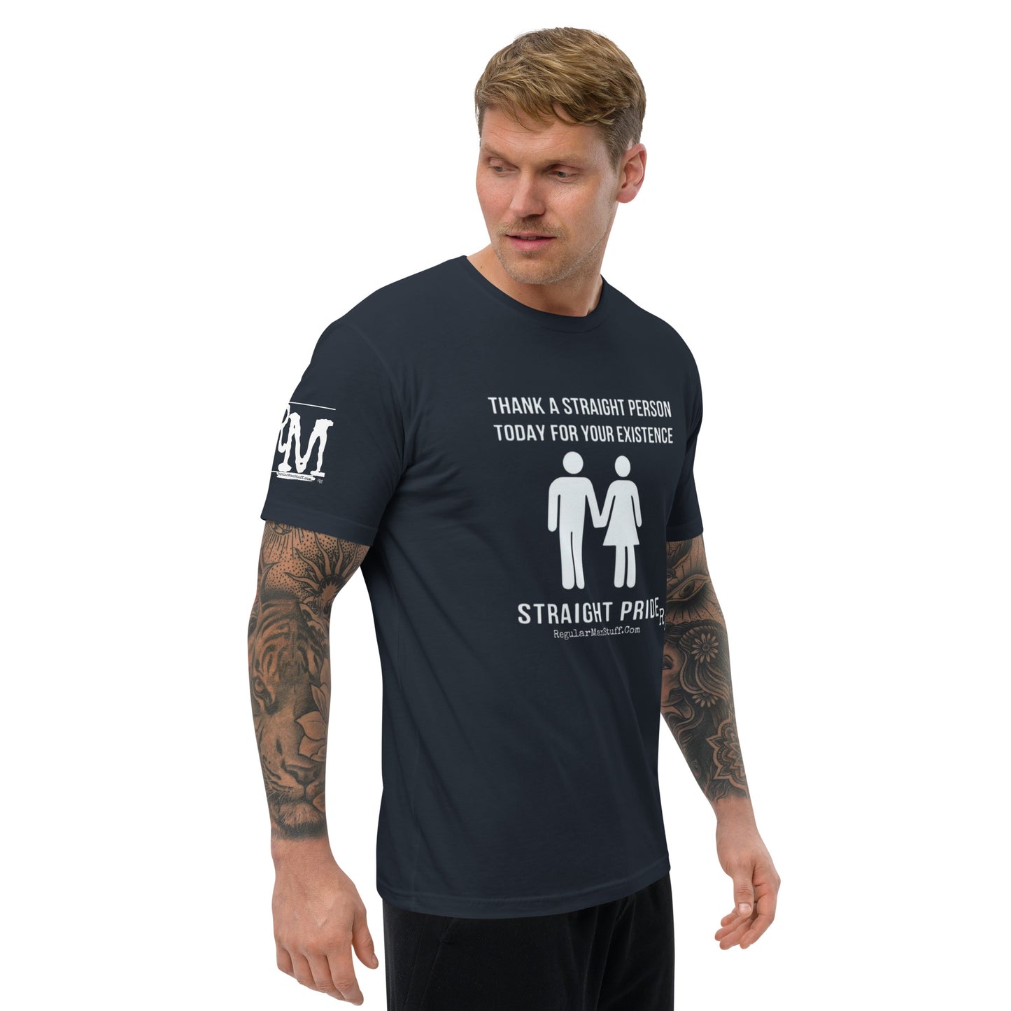 Straight Pride Fitted Men's S/S T-shirt