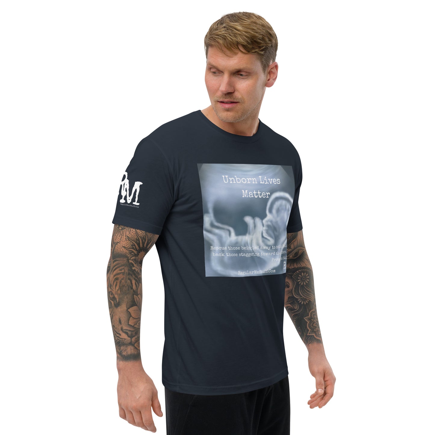 Unborn Lives Matter Men's Fitted S/S T-shirt