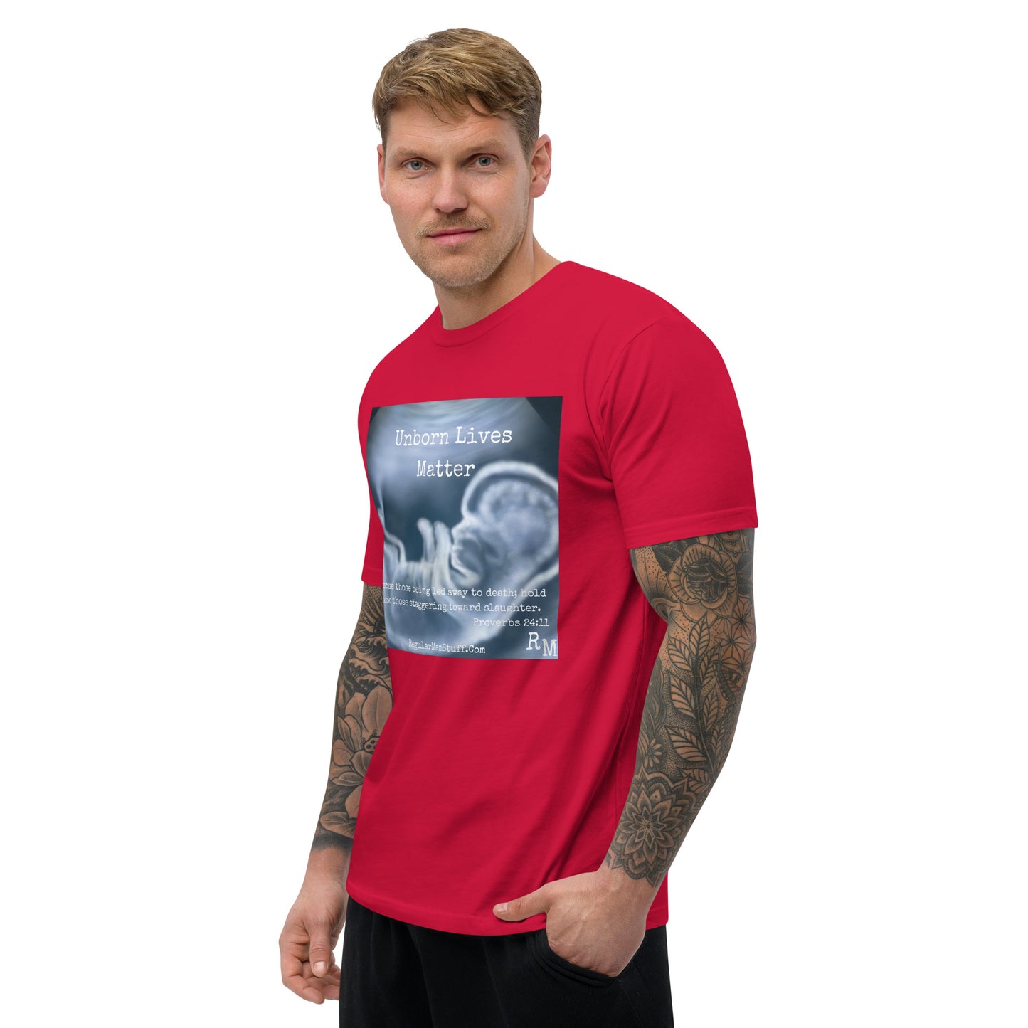 Unborn Lives Matter Men's Fitted S/S T-shirt