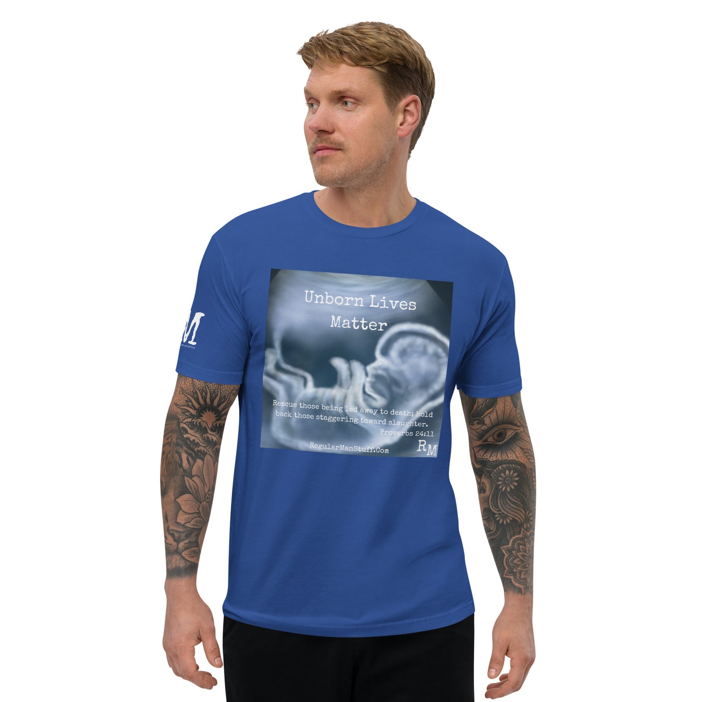 Unborn Lives Matter Men's Fitted S/S T-shirt