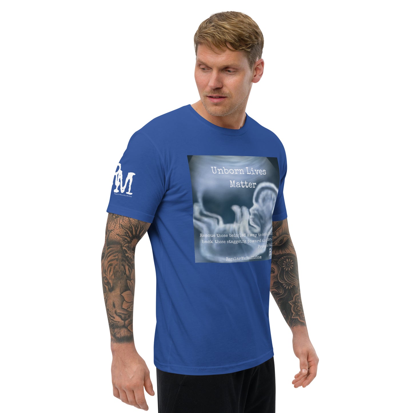 Unborn Lives Matter Men's Fitted S/S T-shirt