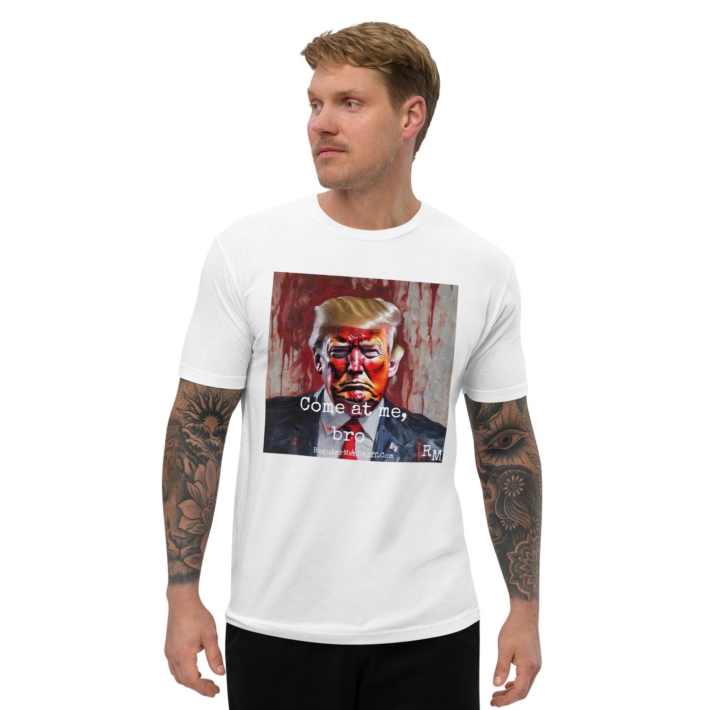 MAGA Come at Me, Bro Fitted SS T-shirt