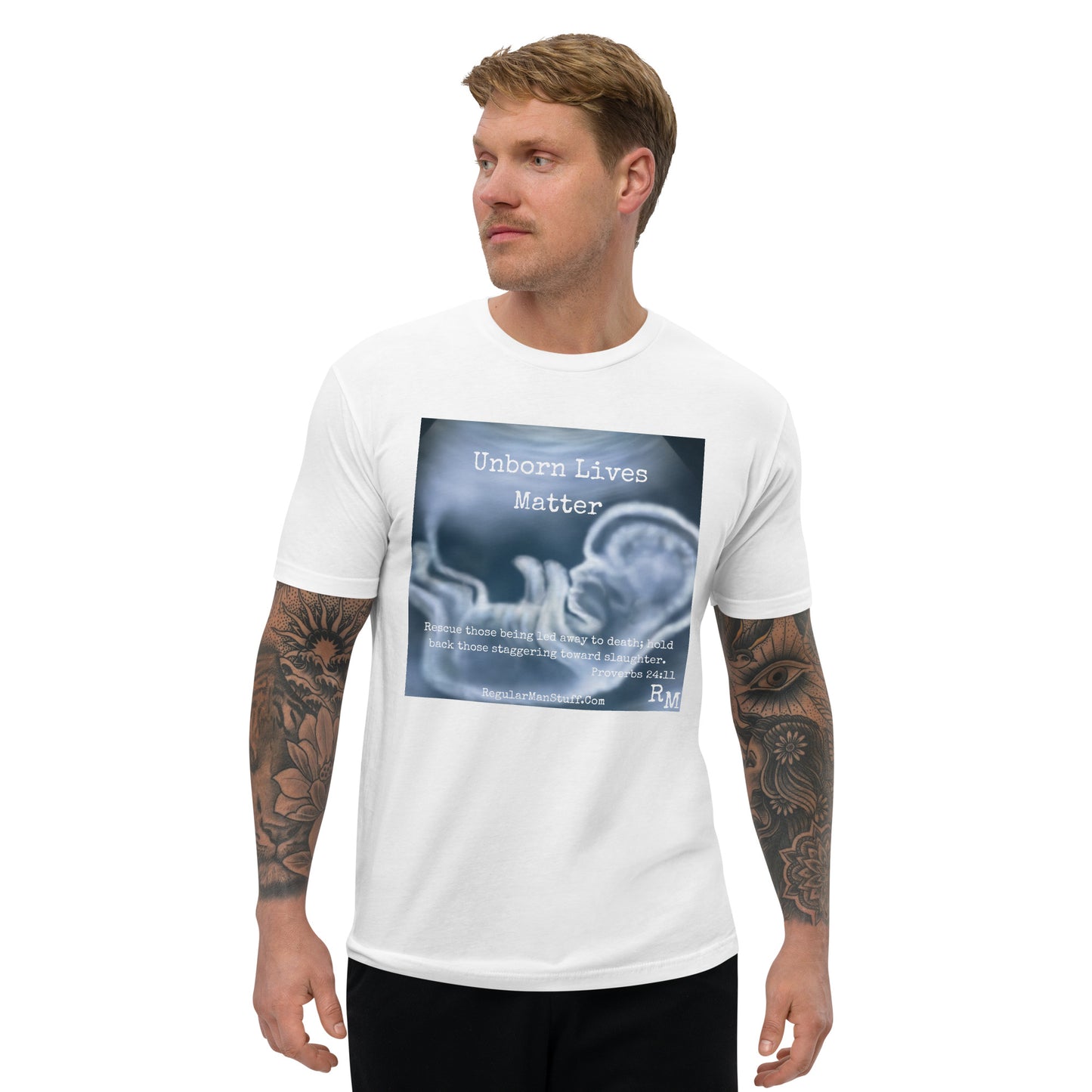 Unborn Lives Matter Men's Fitted S/S T-shirt