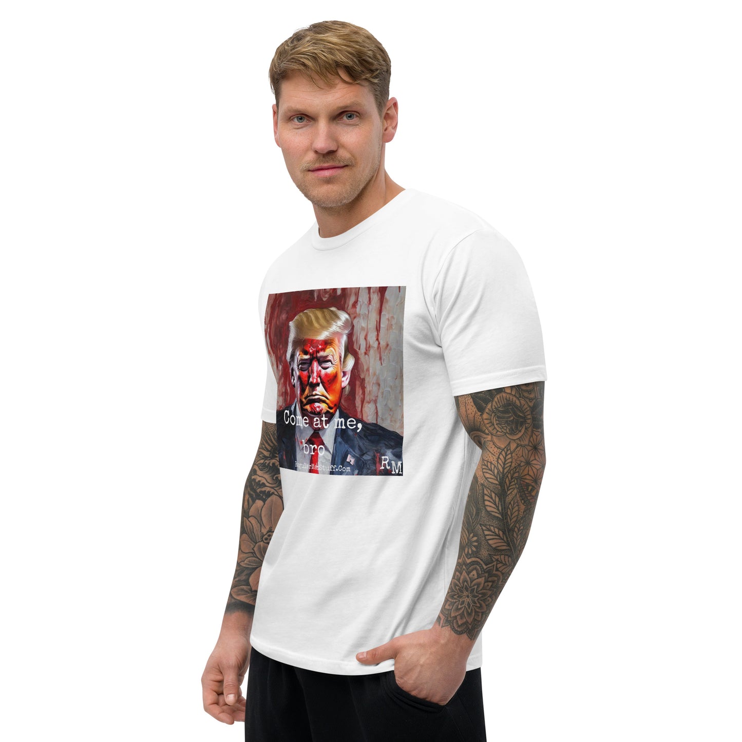 MAGA Come at Me, Bro Fitted SS T-shirt