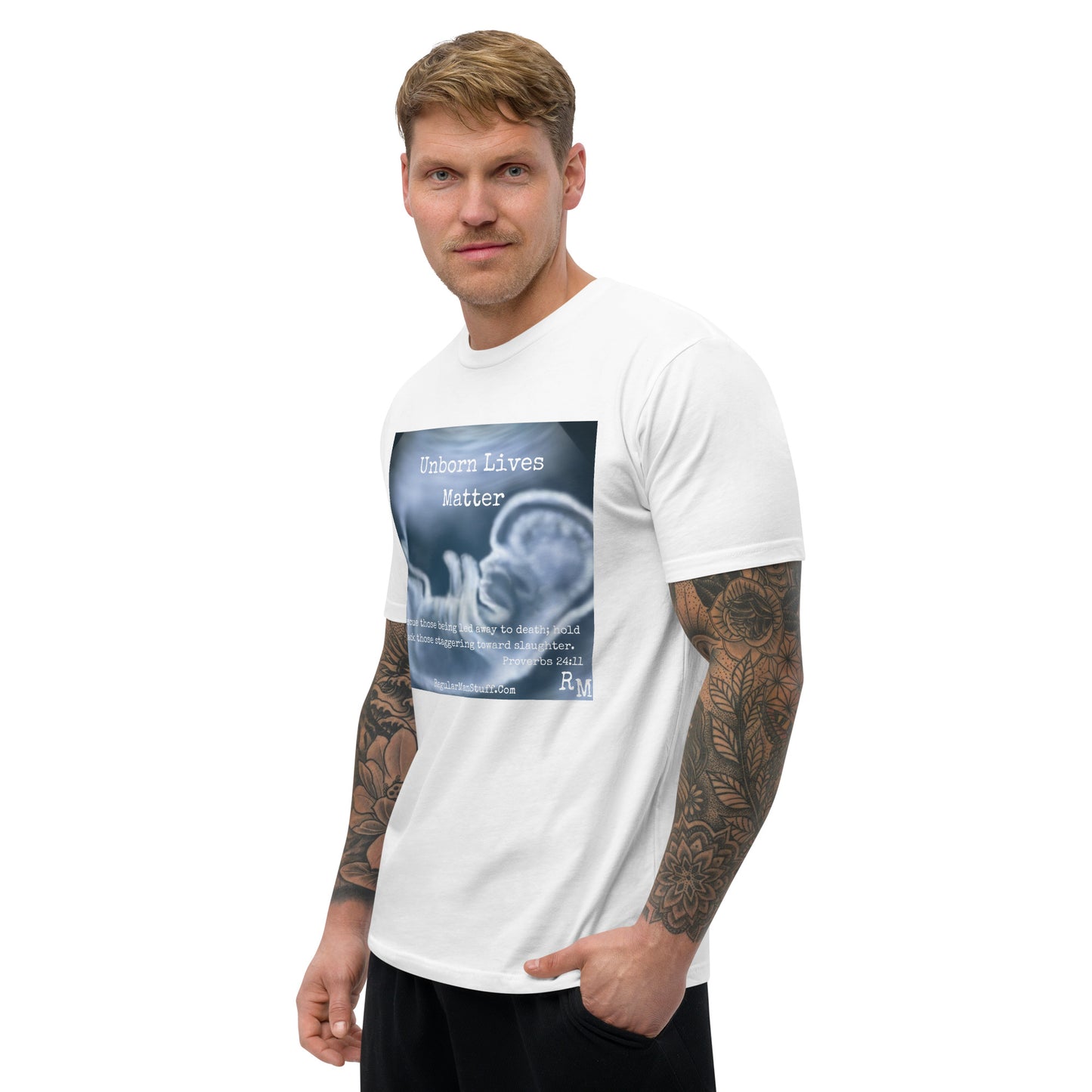 Unborn Lives Matter Men's Fitted S/S T-shirt