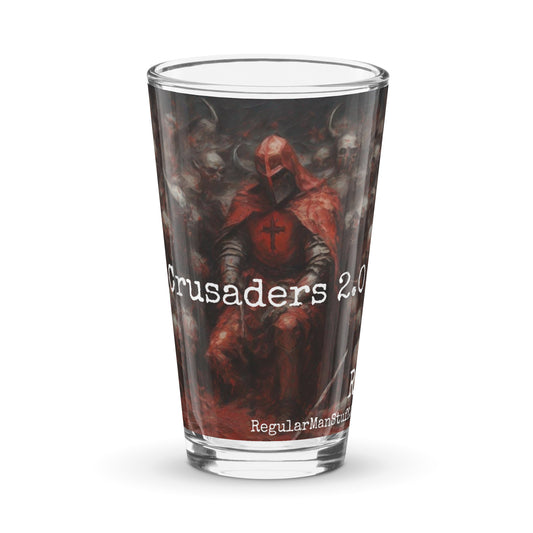 Crusaders 2.0 Shaker pint glass
