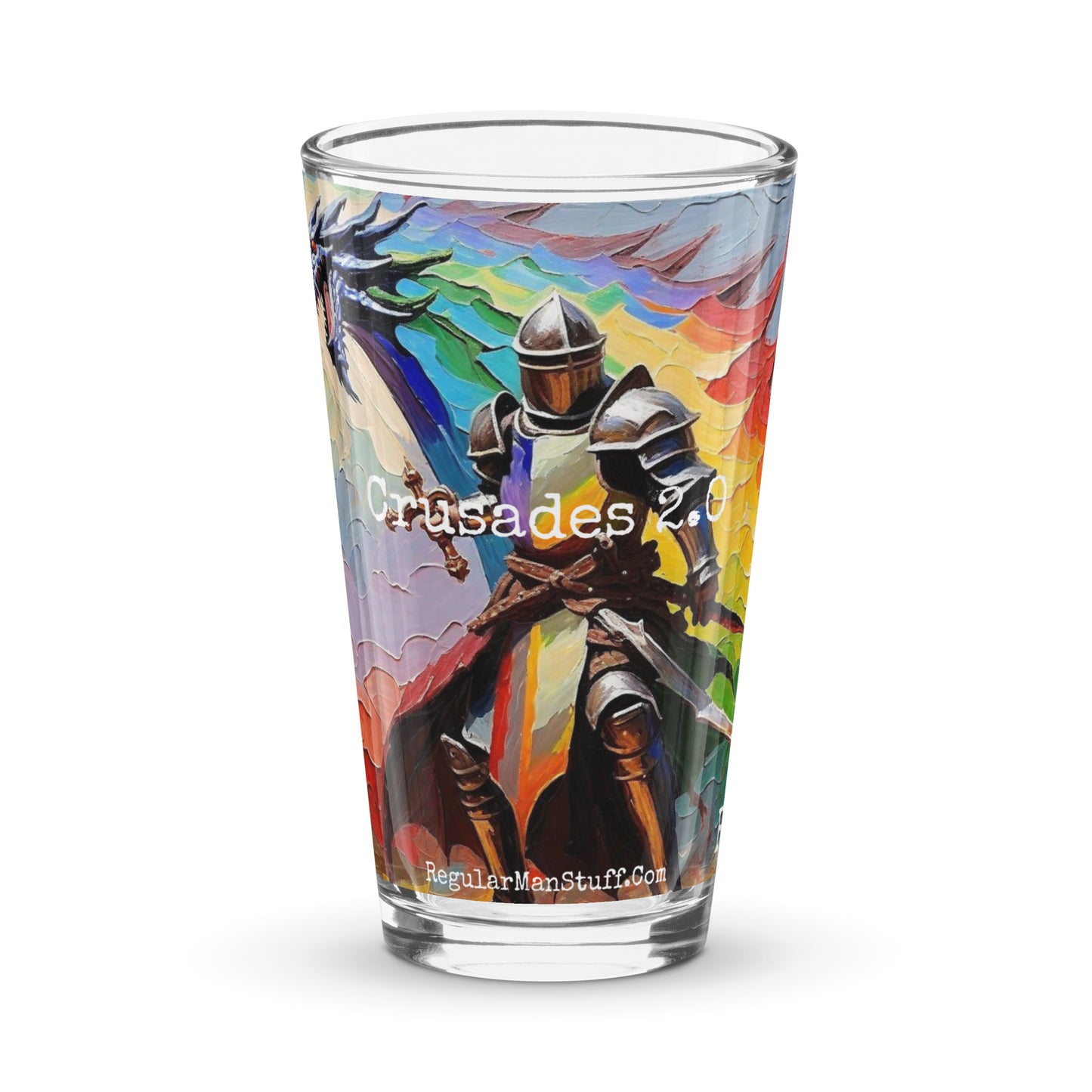 Crusaders 2.0 Shaker pint glass