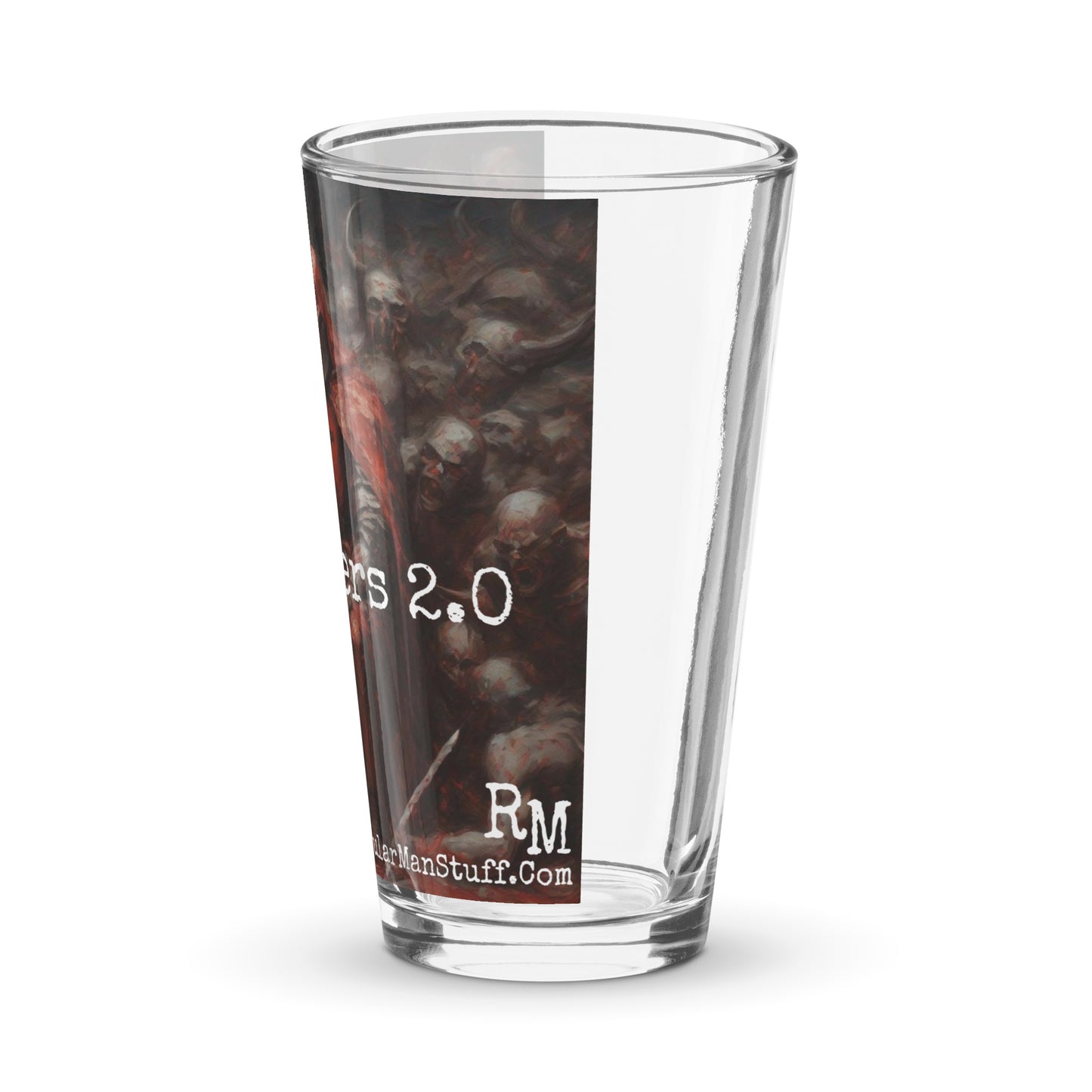 Crusaders 2.0 Shaker pint glass