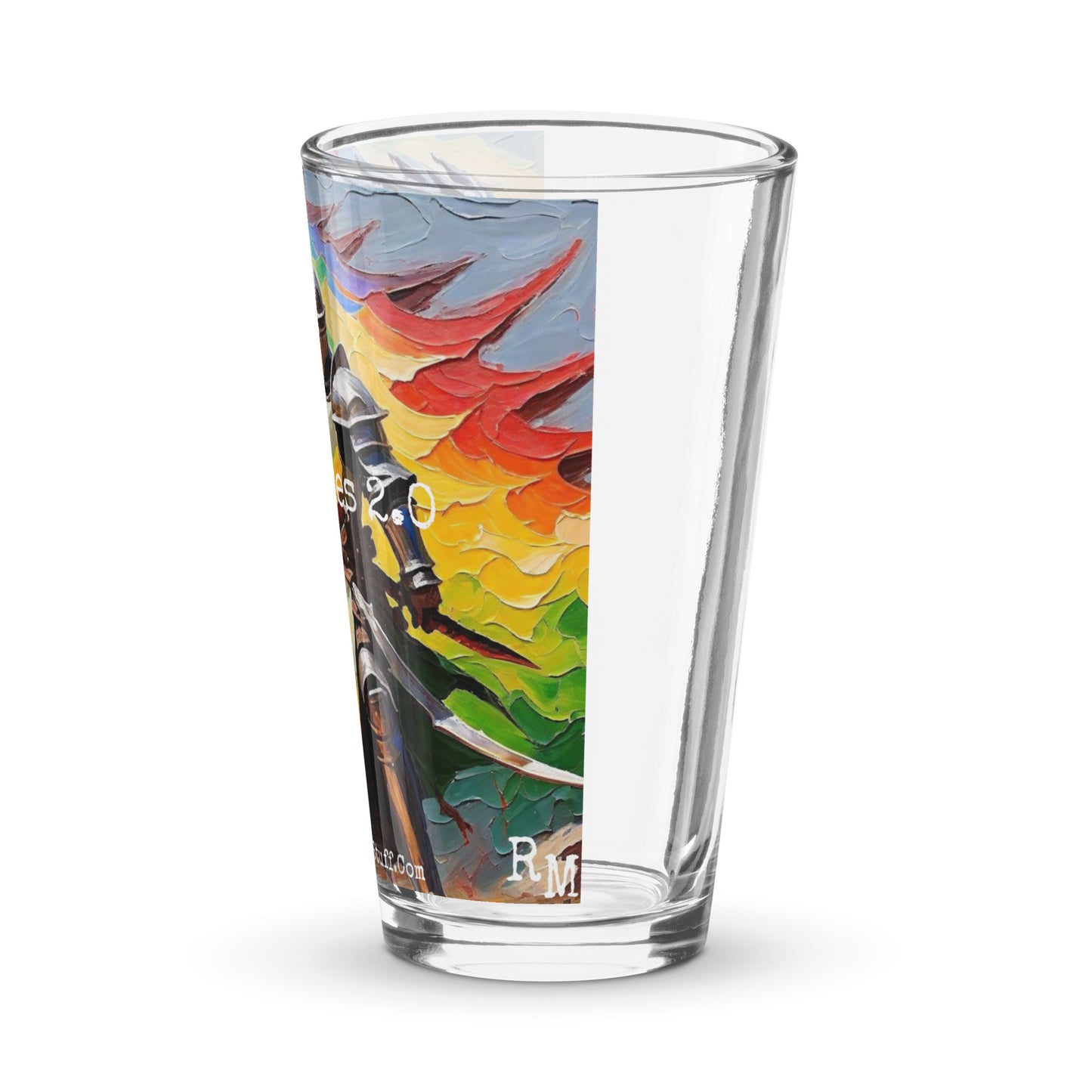 Crusaders 2.0 Shaker pint glass