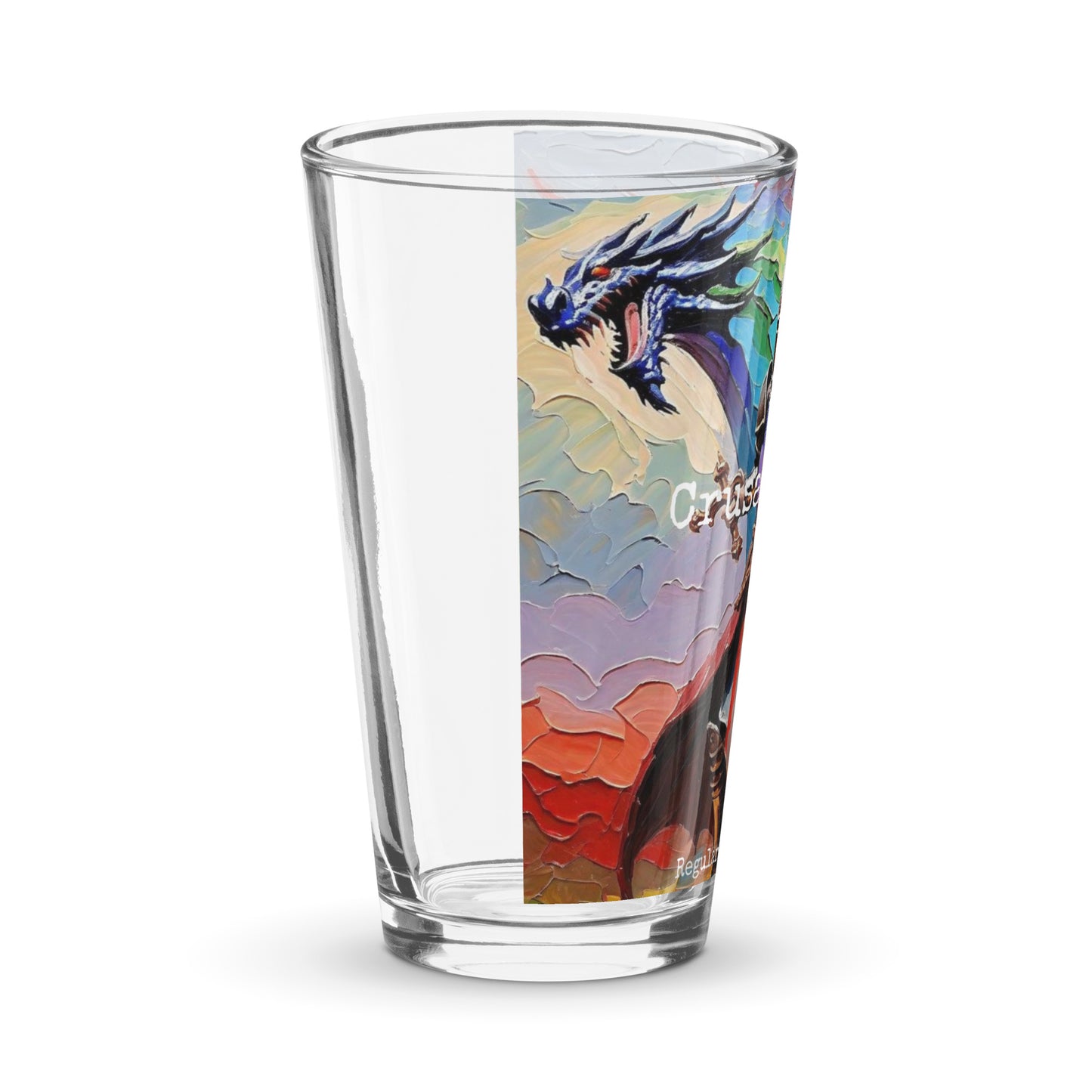 Crusaders 2.0 Shaker pint glass