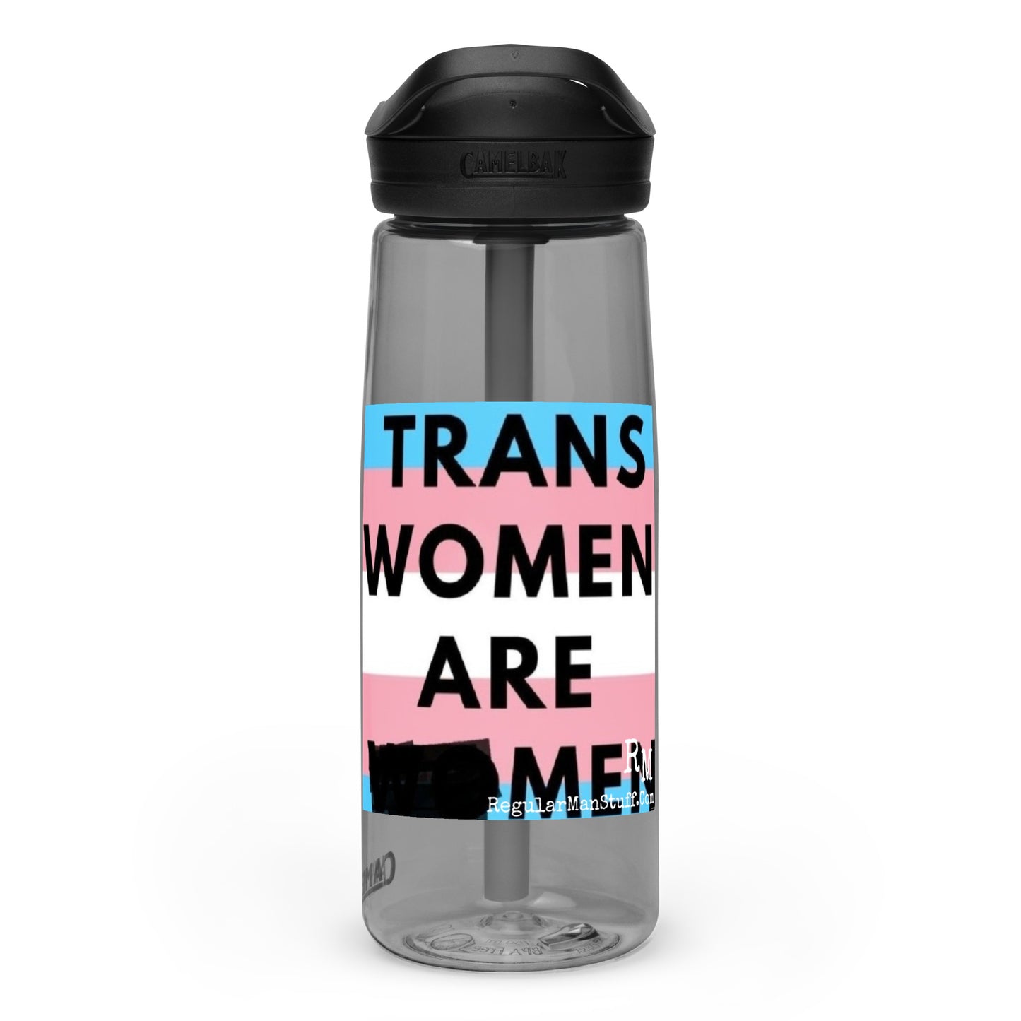 Trans Women are Men Sports water bottle, Pounder