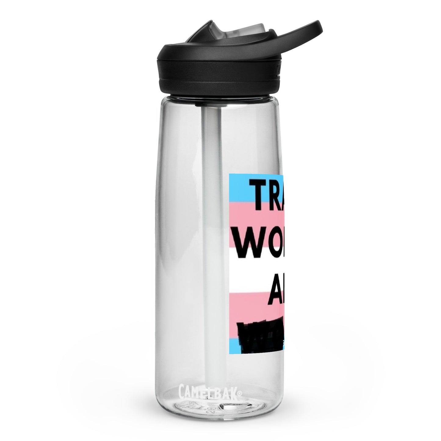 Trans Women are Men Sports water bottle, Pounder