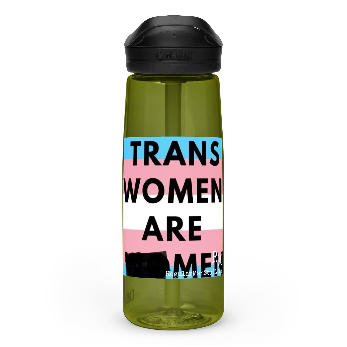 Trans Women are Men Sports water bottle, Pounder