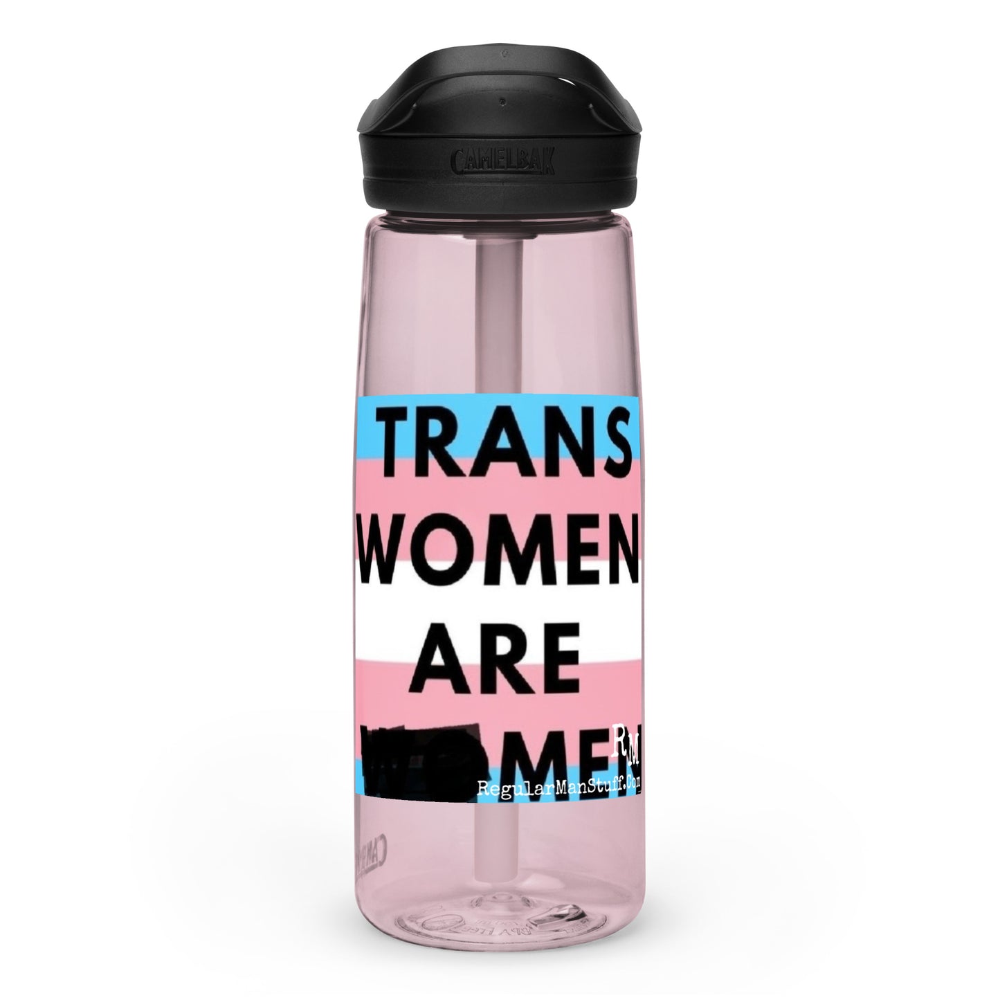 Trans Women are Men Sports water bottle, Pounder